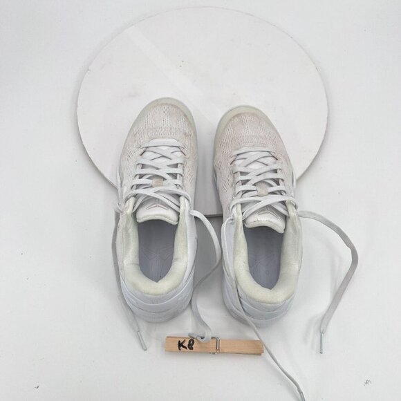 Nike Zoom Kobe 8 Men 4 Women 5.5 Fj9364-100 Triple White Knit Low Training Shoe - Picture 13 of 15